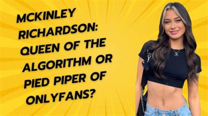 Exploring the Controversy Surrounding McKinley Richardson Nudes: What You Need to Know