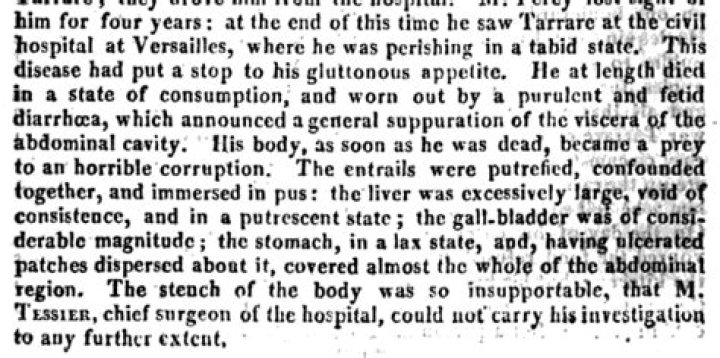 Tarrare Autopsy Organ: Unraveling the Mystery of a Gluttonous Man
